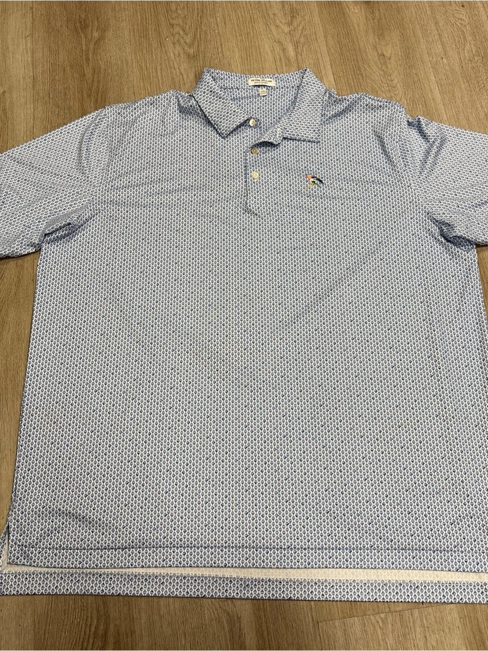 Peter Millar Summer Comfort Golf Polo Martini Print Chicago Highland Mens XXL